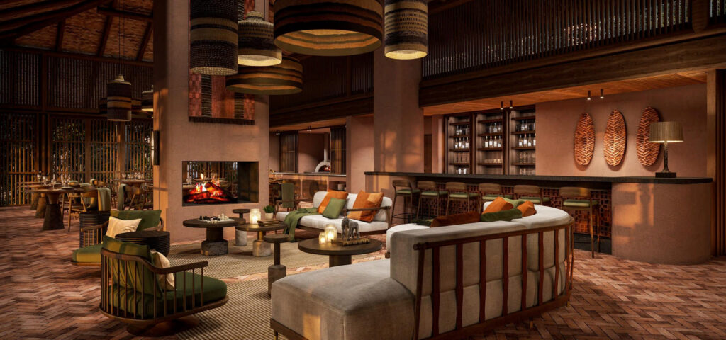 Main lounge at the Sanctuary Gorilla Lodge in Bwindi - Nandi Adventures