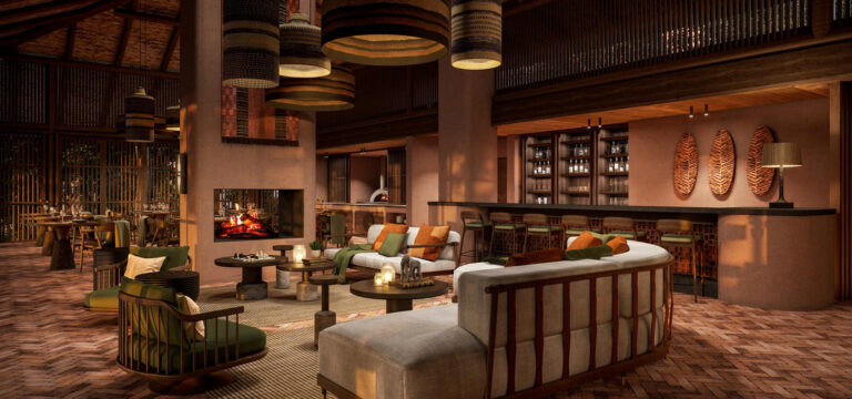 Main lounge at the Sanctuary Gorilla Lodge in Bwindi - Nandi Adventures