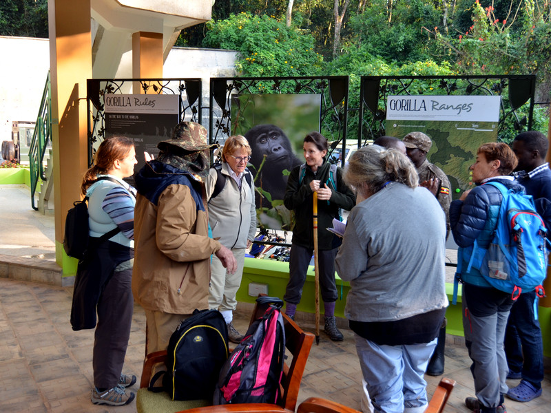 uganda safaris with nandi adventures 20 | Nandi Adventures Uganda Safari Visitors at the Bwindi Impenetrable National Park headquarters before they go gorilla trekking
Is it safe to travel to Uganda in 2026: What Families and Senior Travelers Should Know - Nandi Adventures