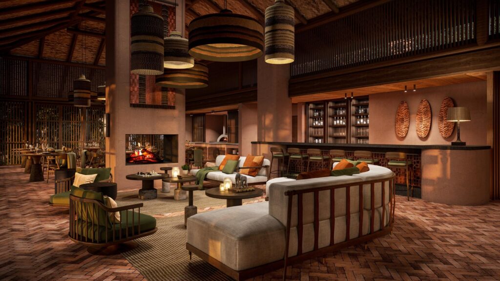 AK Sanctuary Gorilla Forest Lodge in Bwindi Uganda main lounge area travel with Nandi Adventures | Nandi Adventures Uganda Safari AK-Sanctuary-Gorilla-Forest-Lodge-in-Bwindi-Uganda-main-lounge-area-travel-with-Nandi-Adventures