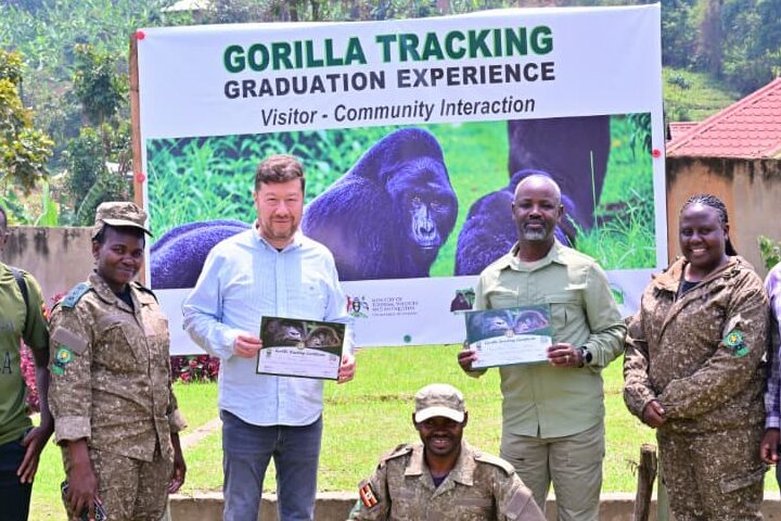Czech republic speaker and Uganda speaker mountain gorilla trekking in Bwindi 3 edited | Nandi Adventures Uganda Safari Czech republic speaker and Uganda speaker mountain gorilla trekking in Bwindi 3 edited